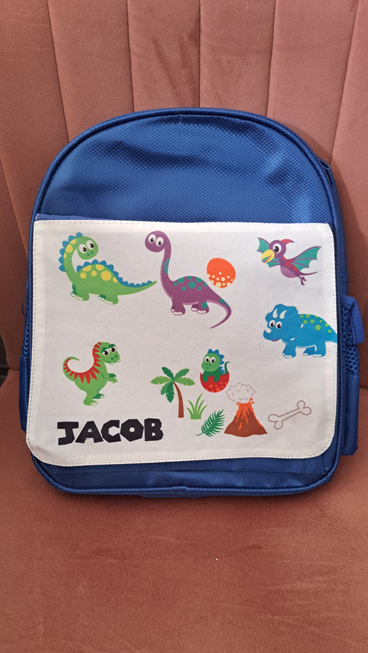 Dinosaur personalised  backpack