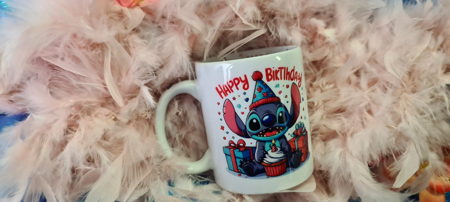 Inspired by Stitch Happy Birthday Inner Mug