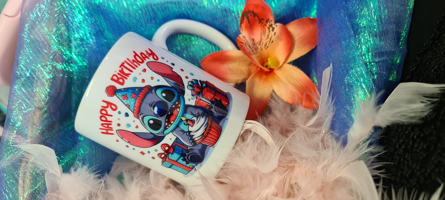 Inspired by Stitch Happy Birthday Inner Mug