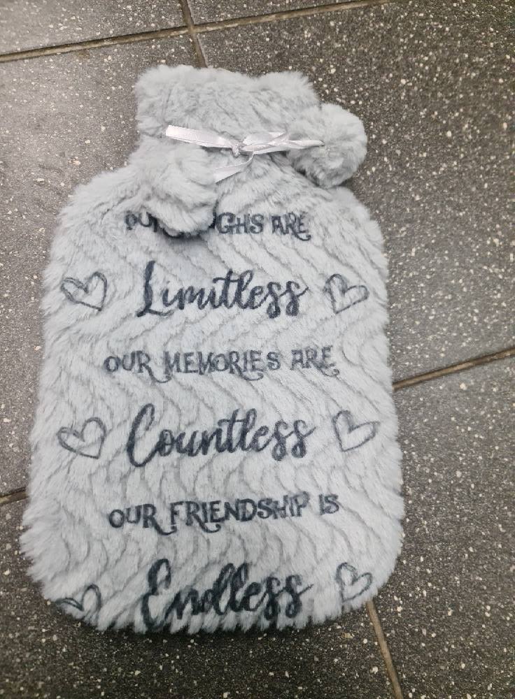Personalsied hot waterbottle