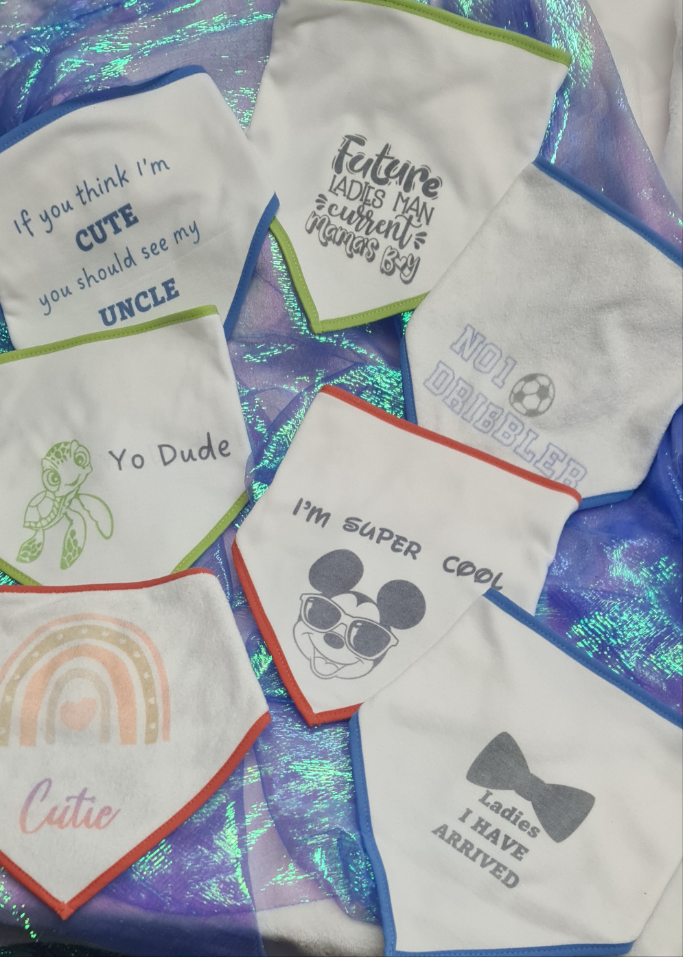 Baby Dribble Bibs - Various Designs