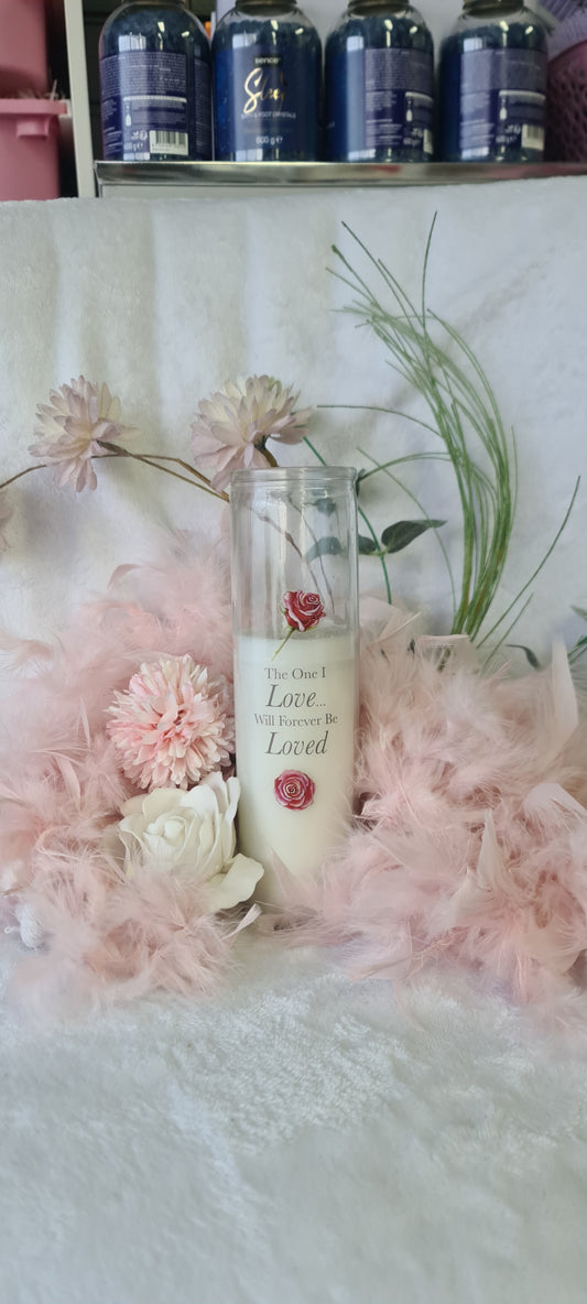 The one i loved tall candle