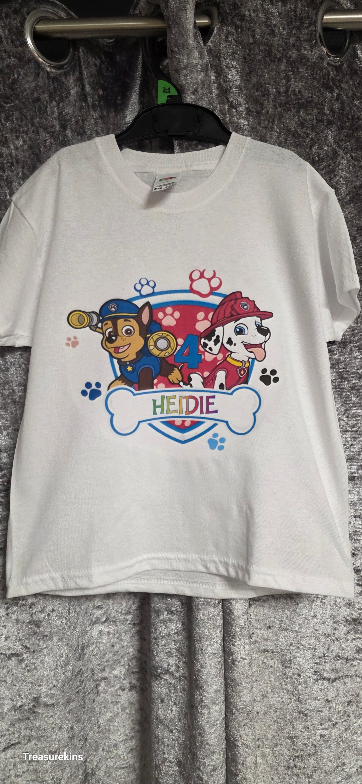 Paw Patrol Inspired personalised T-shirt