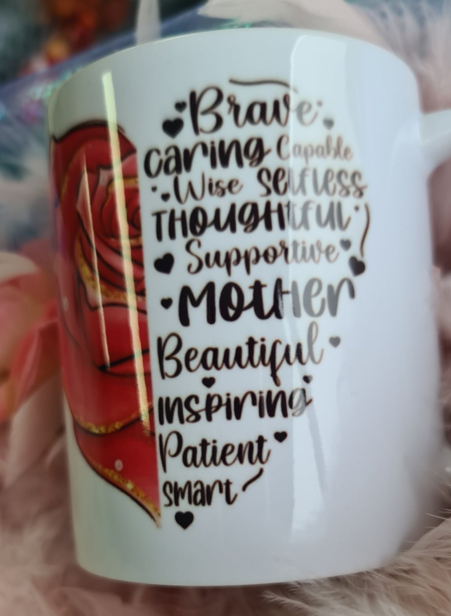 rose/heart sentiment mother mug