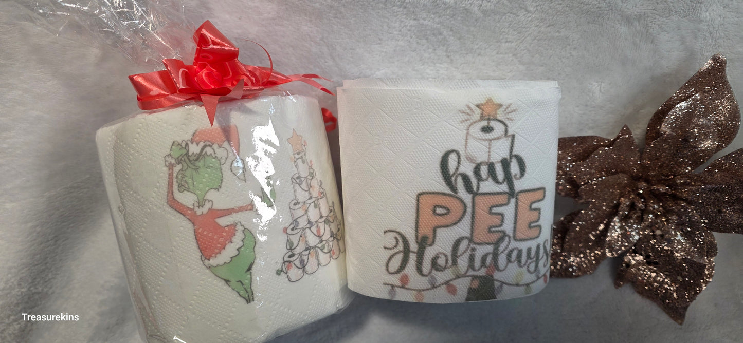 Novelty Toilet Roll hapPEE holidays- Humour Gift