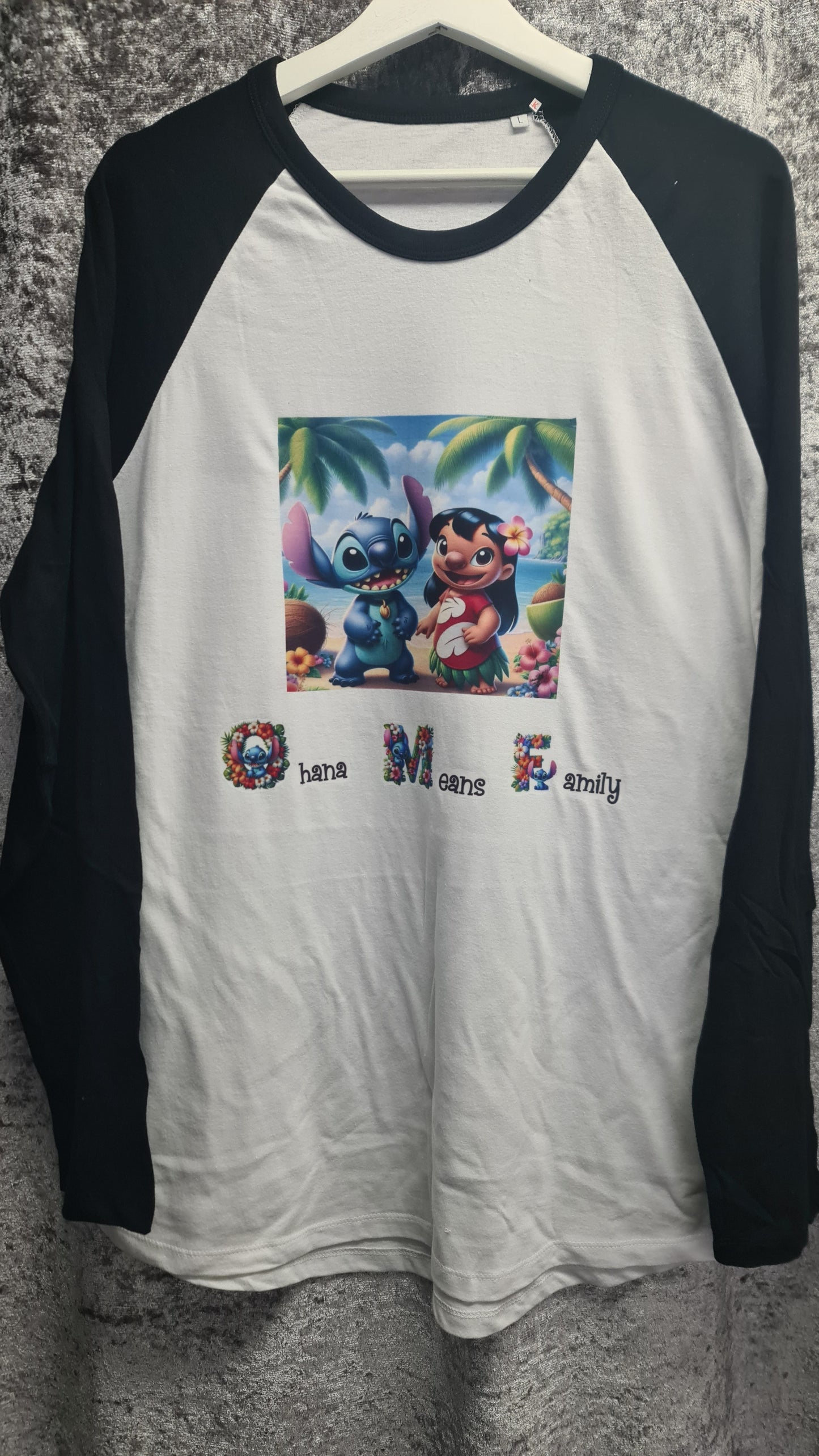 Ohana Mean Family long sleeved Stitch Top