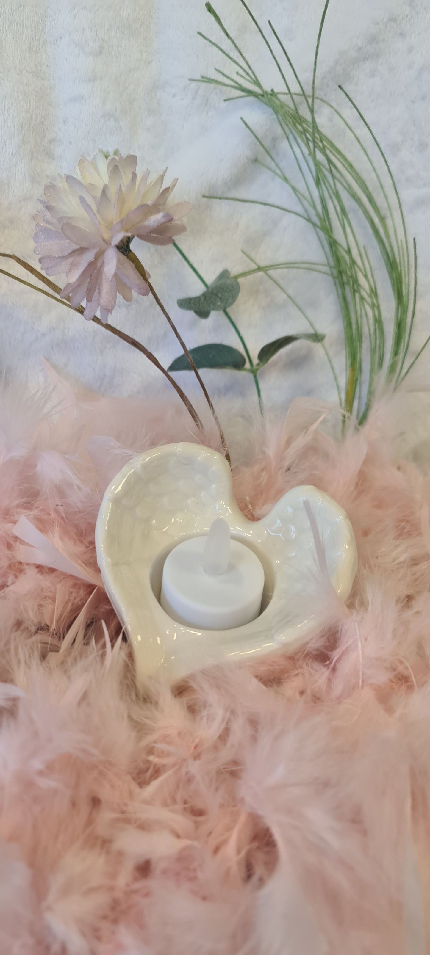 White Angel Tealight holder