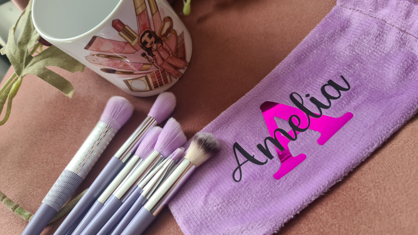 Make up dolly (plouise inspired) make up brush gift set