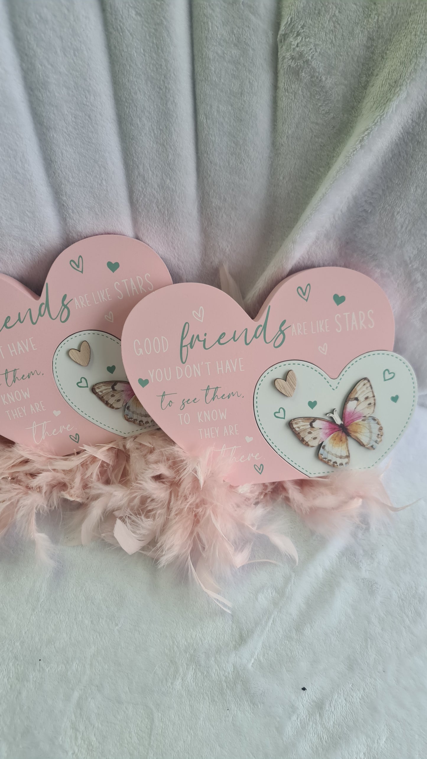 Good Friends Are like stars heart plaque