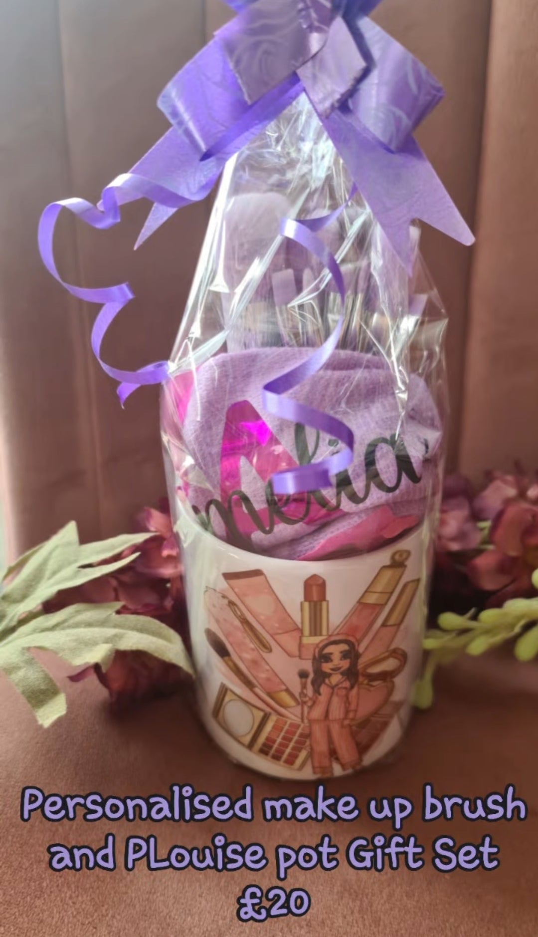 Make up dolly (plouise inspired) make up brush gift set