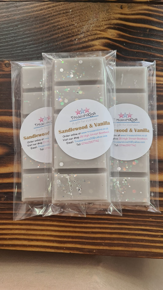 Sandlewood & Vanilla Large Snap Bar