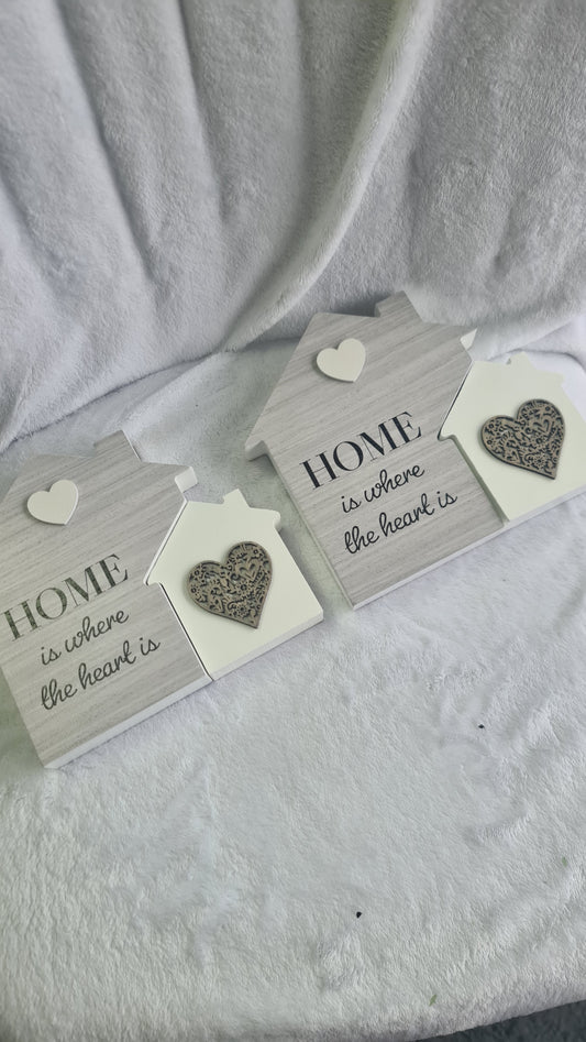 Home is where the heart is plaque