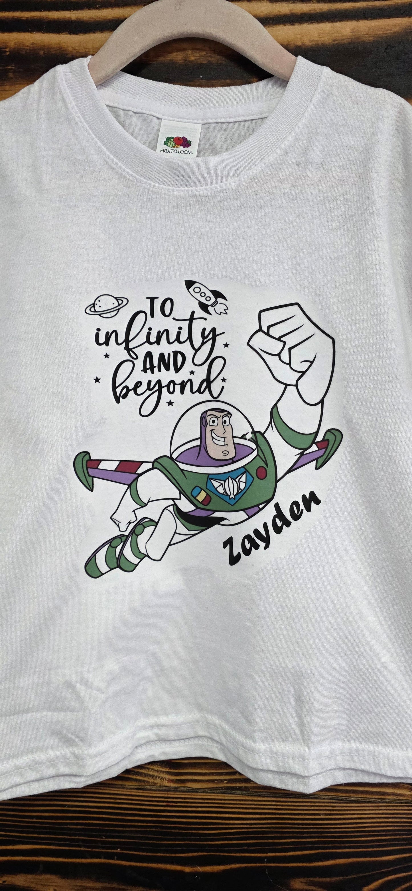 Buzz lightyear Toystory Inspired personalised T-shirt