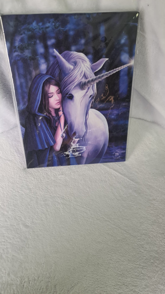 19x25 canvas featuring exclusive ‘Solace’ design by Anne Stokes.