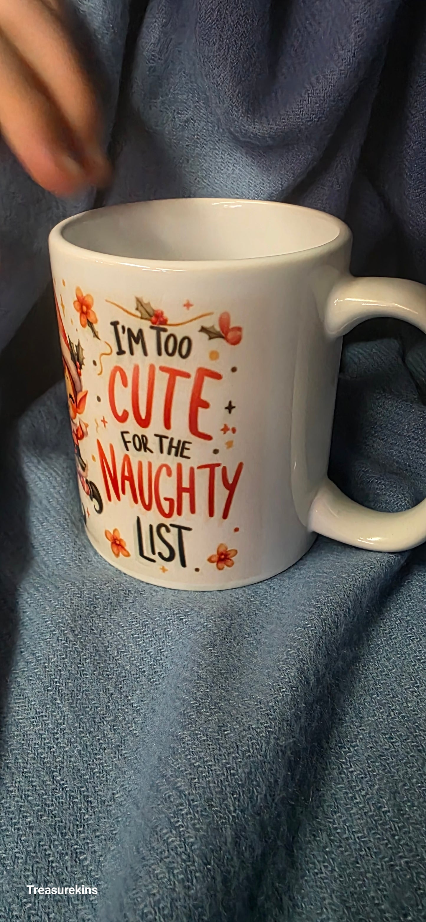 TOO CUTE FOR THE NAUGHTY LIST MUG