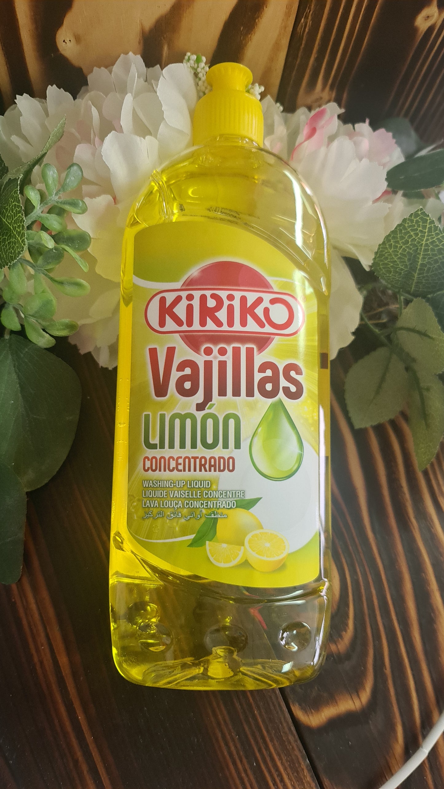 Kiriko Vajillas Lemon washing-up liquid spanish cleaning
