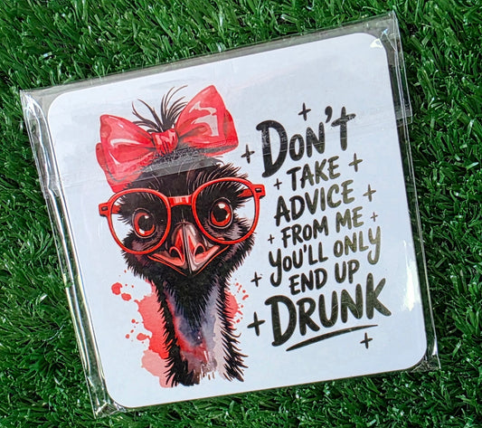 Drunken humour coaster