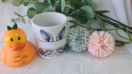 Personalised Blue Easter mug