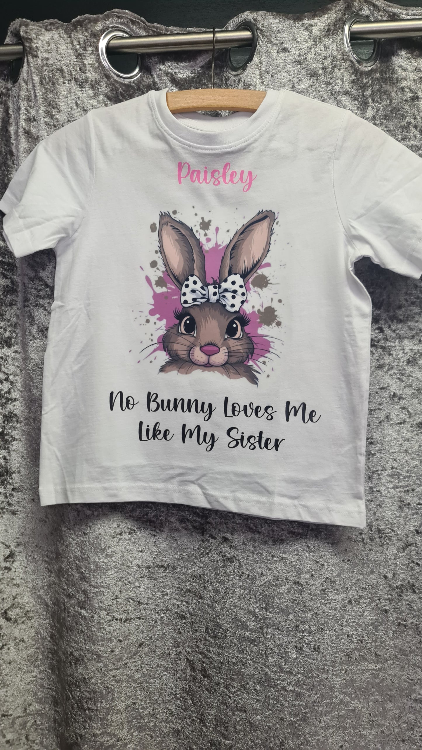 Easter No Bunny loves me like my sister Tshirt