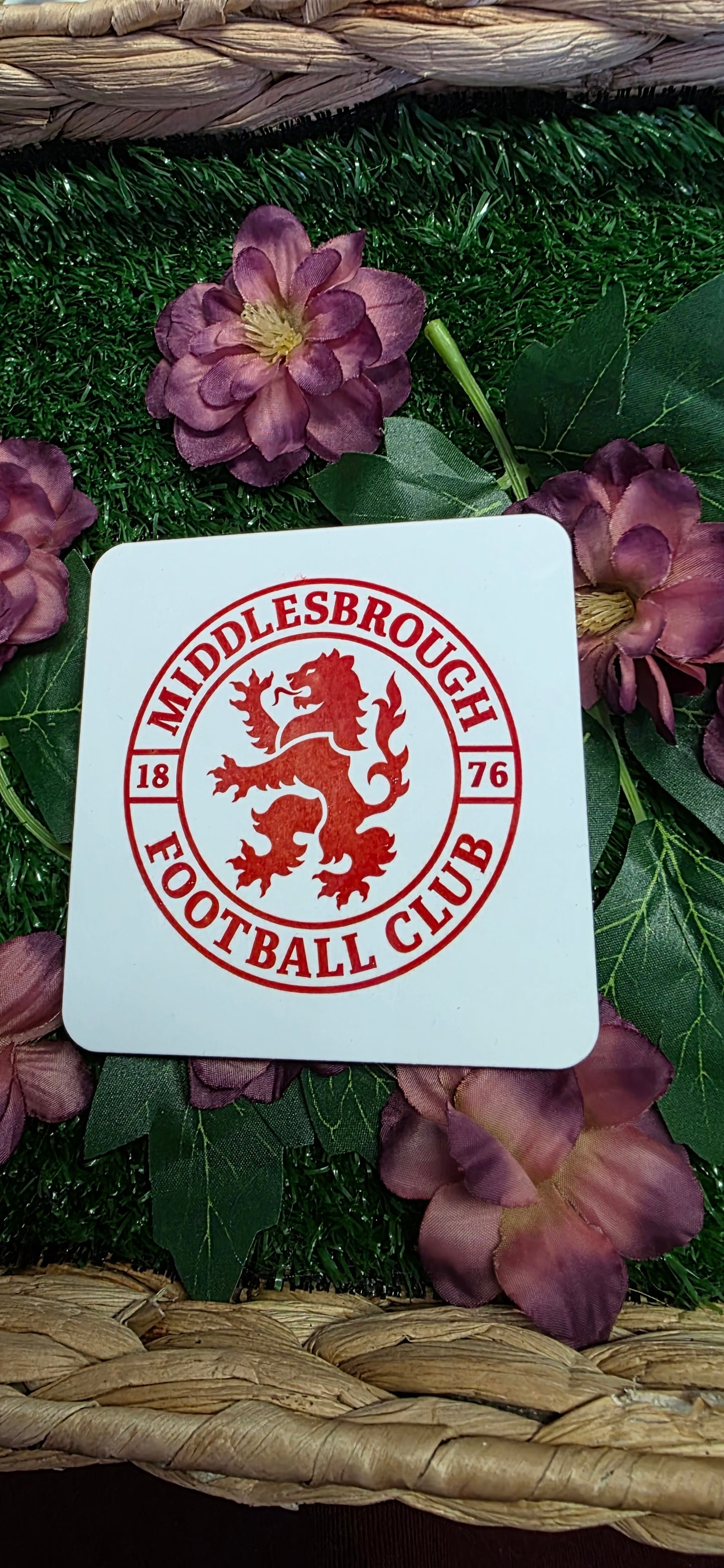 Middlesbrough Football (Boro) logo coaster - gift