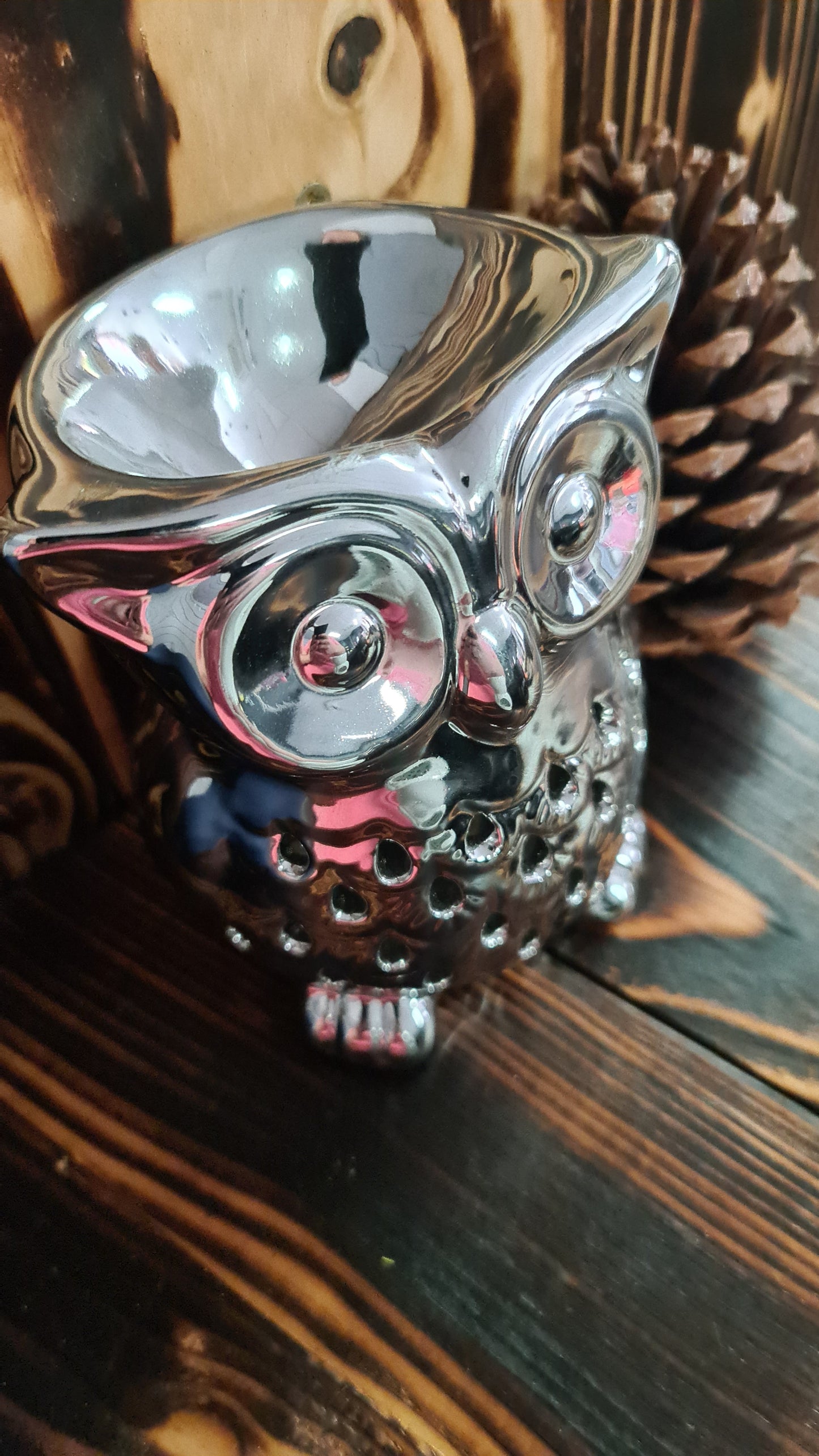 Large Silver Owl