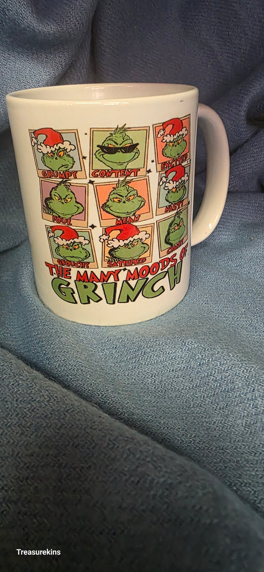 The many moods of grinch mug