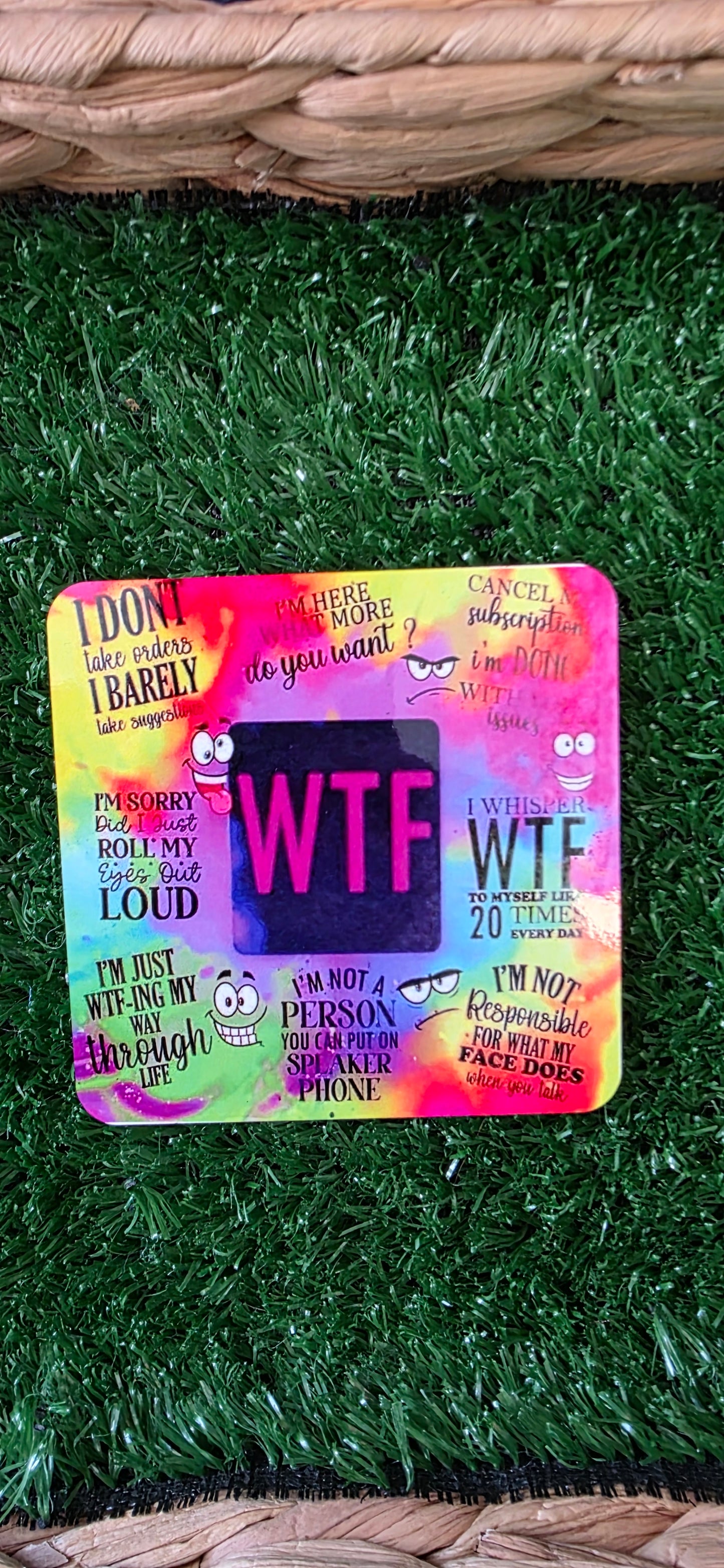 WTF coaster - gift