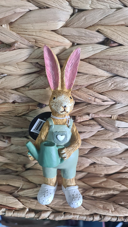 Brown standing gardening bunny