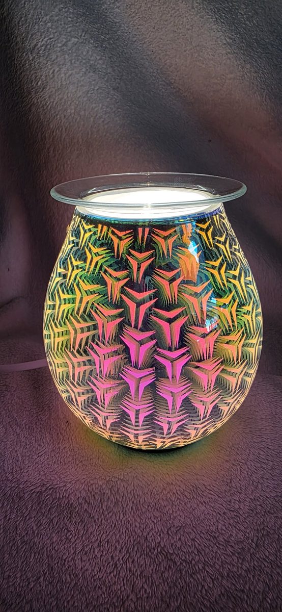 3D geometric electric wax melt burner