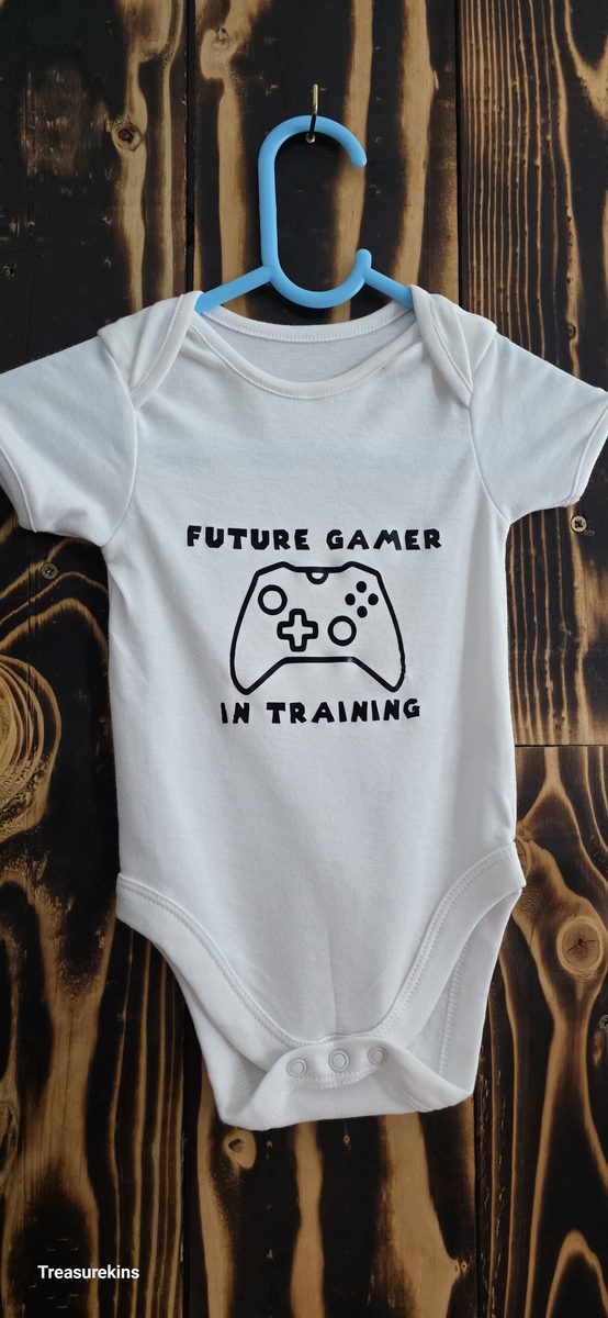 Future Gamer in training baby vest