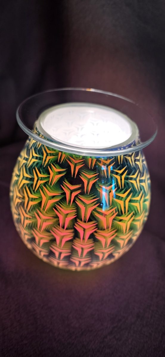 3D geometric electric wax melt burner