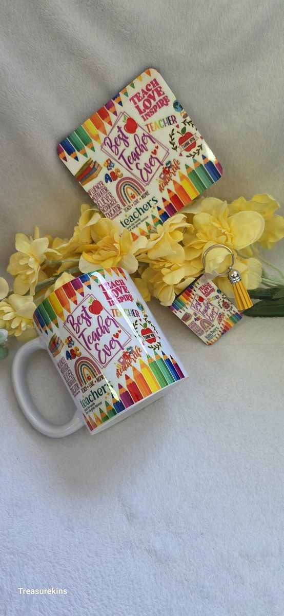 Best Teacher Ever various slogan Giftset - perfect teachers gift