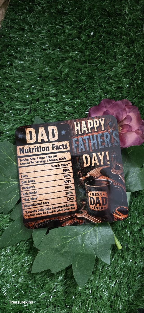 Fathers Day coaster - Perfect for Father's Day
