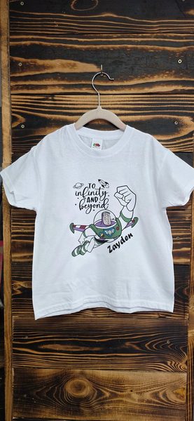 Buzz Lightyear - Toy story inspired personalised T-shirt